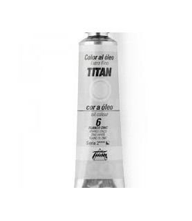Tubo Oleo Titán 60 ml Blanco zinc 6 	-Tubo Oleo Titan 60 ml-Batallon Manualidades