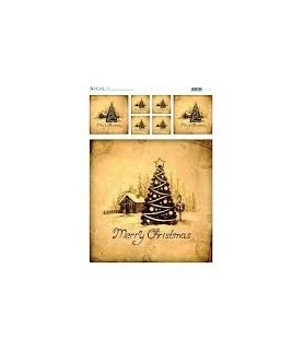 Papel de Arroz Navidad 32 x 45 cm Abeto-Papel de Arroz-Batallon Manualidades