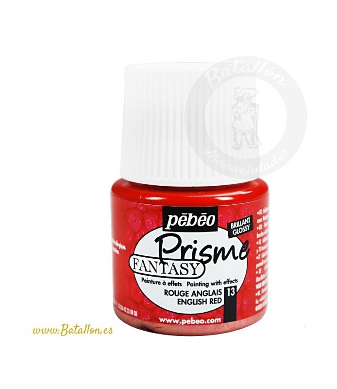 Prisme Fantasy Pebeo Rojo Ingles-Prisme Fantasy Pebeo-Batallon Manualidades