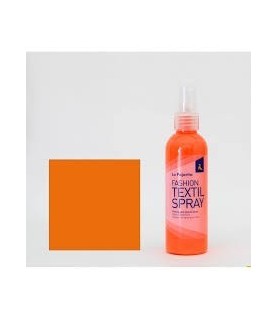 Pintura textil en Spray La Pajarita Naranja Fluor-Pintura Textil en Spray La Pajarita-Batallon Manualidades