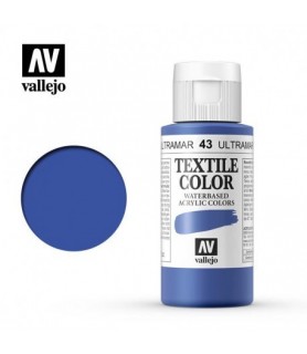 Pintura Textil Vallejo 60 ml Azul Ultramar 43-Pintura Textil Vallejo-Batallon Manualidades