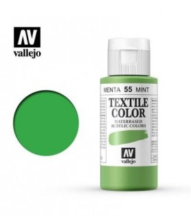 Pintura Textil Vallejo 60 ml Menta 55-Pintura Textil Vallejo-Batallon Manualidades
