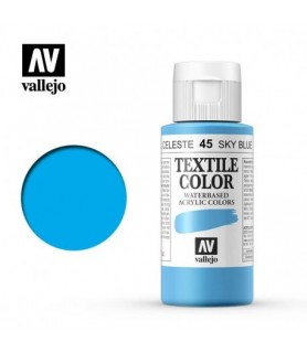 Pintura Textil Vallejo 60 ml Azul Celeste 45-Pintura Textil Vallejo-Batallon Manualidades