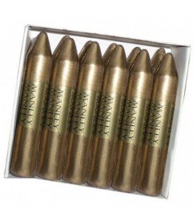 Caja con 12 Ceras Blandas Manley Dorado 74