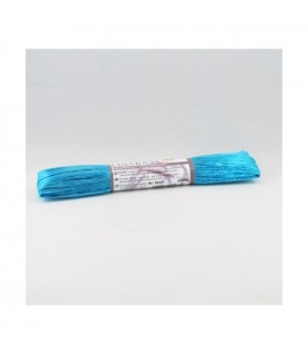 Rafia Sintetica Brillante Cyan