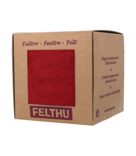 Fieltro Modelable 100 g ( caja )  Rojo 1417-Fieltro Modelable 100 g ( caja )-Batallon Manualidades