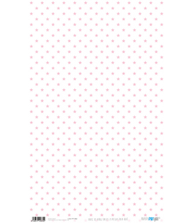 Papel de Arroz 33 x 54 cm Estrellas Rosa Bebe-Estampados-Batallon Manualidades