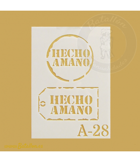Plantilla Estarcido 10 x 15 cm Hecho a Mano-Plantillas Alfabetos-Batallon Manualidades