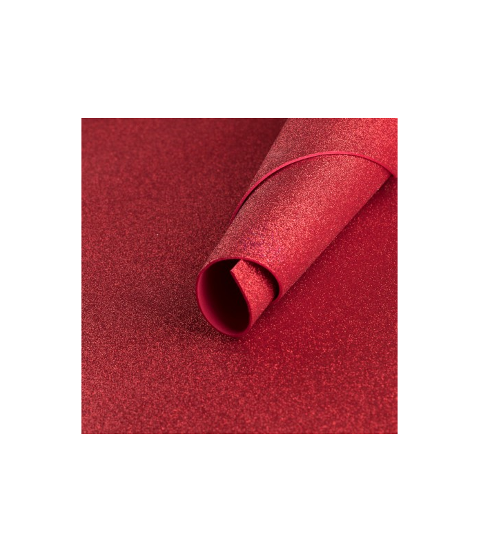 Lamina 40 x 60 - 2 mm Glitter Rojo 030-Laminas Glitter-Batallon Manualidades
