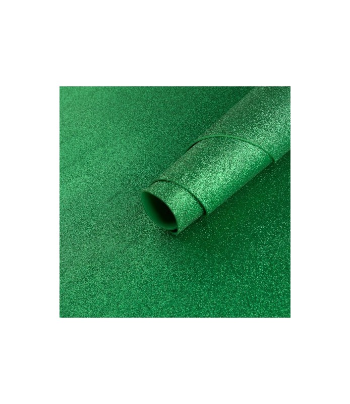 Lamina 40 x 60 - 2 mm Glitter  Verde Vivo 130