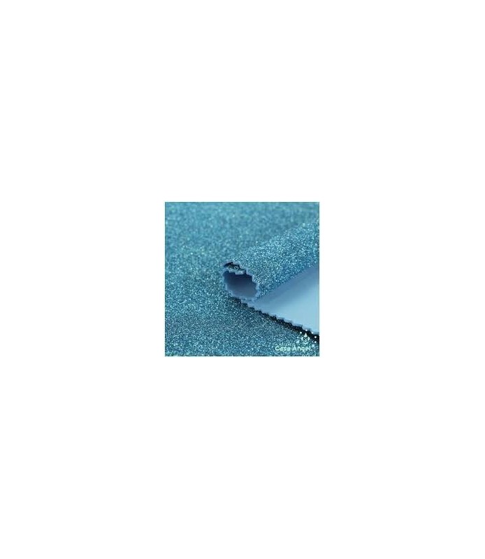 Lamina 40 x 60 - 2 mm Glitter Azul Turquesa 190