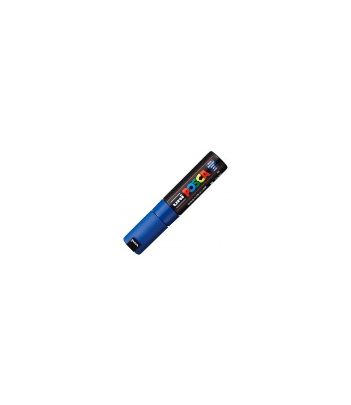 Uni Posca Grueso/Biselado PC-8K Azul Oscuro-Posca PC-8K-Batallon Manualidades