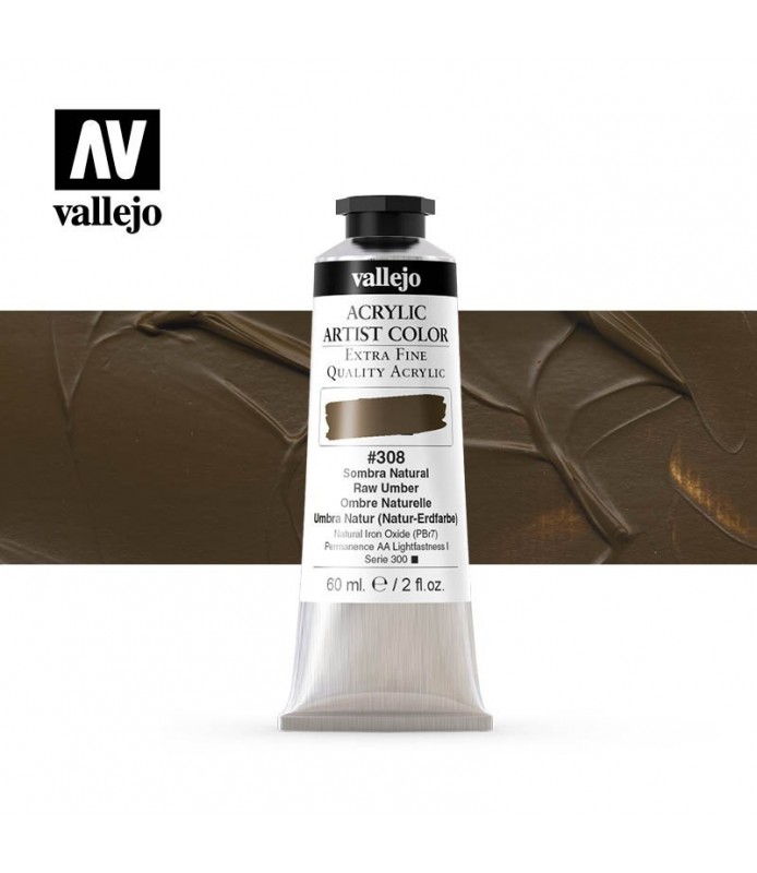 Acrylic Artist 20 ml. Sombra Natural 308 Vallejo
