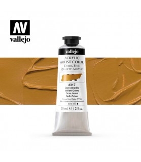 Acrylic Artist 20 ml Ocre amarillo 317 Vallejo-Acrylic Artist Color Vallejo-Batallon Manualidades