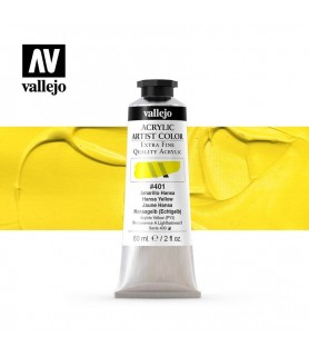 Acrylic Artist 20 ml.Amarillo Hansa 401 Vallejo-Acrylic Artist Color Vallejo-Batallon Manualidades