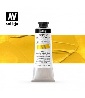 Acrylic Artist 20 ml. Amarillo Cobalto 422 Vallejo-Acrylic Artist Color Vallejo-Batallon Manualidades