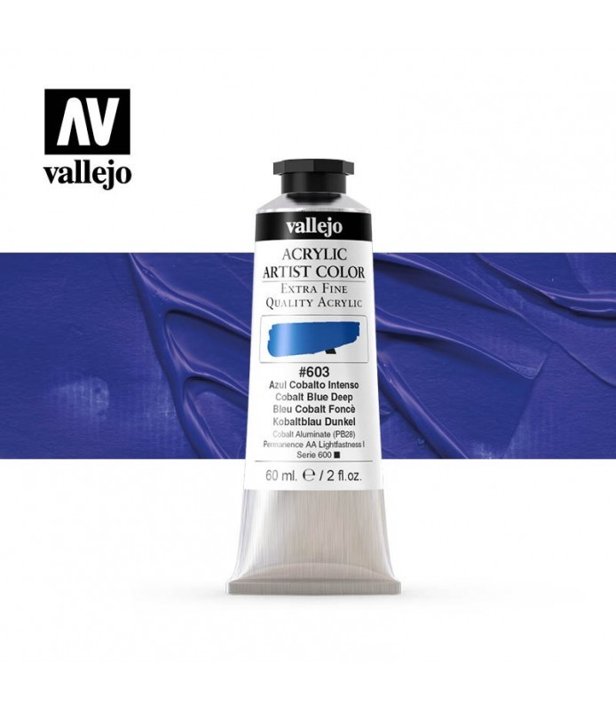 Acrylic Artist  20 ml. Azul Cobalto Intenso 603 Vallejo