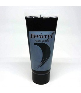 Fevicryl Pintura acrilica tubo 75 ml Negro-Acrílico Fevicryl-Batallon Manualidades