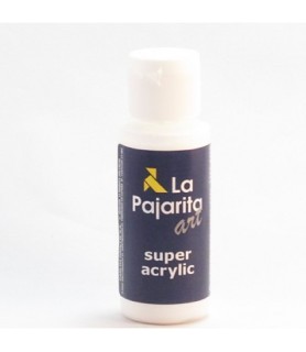 Super acrylic 60 ml  Blanco-La Pajarita Super Acrylic.-Batallon Manualidades