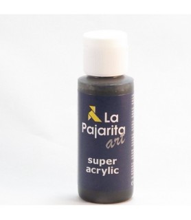 Super acrylic 60 ml Negro-La Pajarita Super Acrylic.-Batallon Manualidades