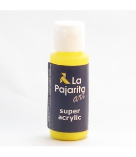Super acrylic 60 ml  Amarillo oro-La Pajarita Super Acrylic.-Batallon Manualidades