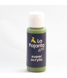 Super acrylic 60 ml Verde Medio-La Pajarita Super Acrylic.-Batallon Manualidades