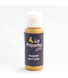 Super acrylic 60 ml Oro rico-La Pajarita Super Acrylic.-Batallon Manualidades