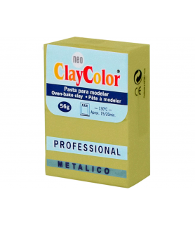 Clay Color Metalico 56 g Oro-ClayColor-Batallon Manualidades