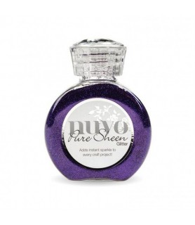Bote de Purpurina 100 ml  Glitter Purple Organza-Purpurina en Polvo Nuvo-Batallon Manualidades