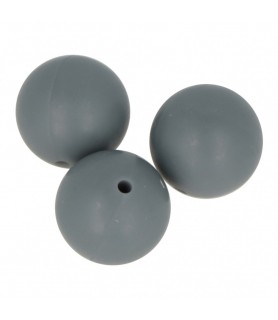 Bolas de Silicona Bolas 15 mm (3 unid ) Gris-Bolas de Silicona-Batallon Manualidades