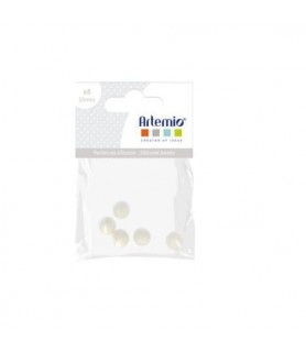 Bolas de Silicona Bolas 1 cm ( 5 unid ) Blanco-Bolas de Silicona-Batallon Manualidades