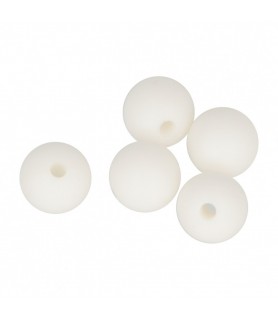 Bolas de Silicona Bolas 1 cm ( 5 unid ) Blanco-Bolas de Silicona-Batallon Manualidades