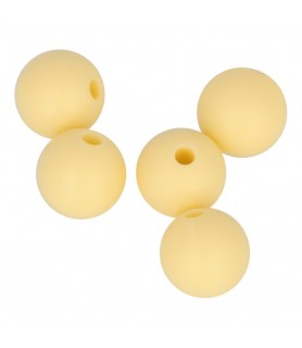 Bolas de Silicona Bolas 1 cm ( 5 unid ) Amarillo-Bolas de Silicona-Batallon Manualidades