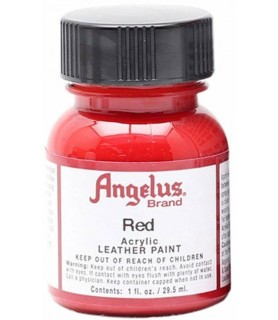 Pintura para Cuero Angelus 29,5 ml Rojo-Pintura para Cuero  Angelus-Batallon Manualidades