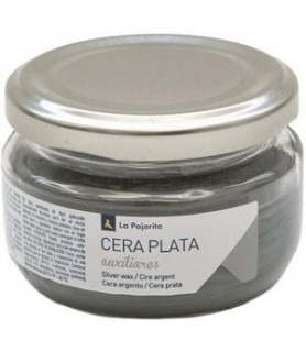 Cera Metalizada 75 ml La Pajarita Plata-Pátinas y Tintes-Batallon Manualidades