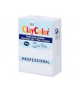 Clay Color Soft 56 gr Blanco ( profesional )-ClayColor-Batallon Manualidades