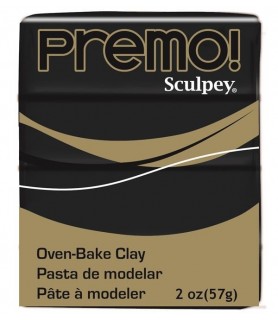 Pasta Modelar Sculpey Premo 57 g - 130º Negro-Sculpey Premo-Batallon Manualidades