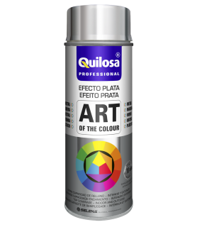 Pintura Acrilica en Spay 400 ml Metalizada Plata-Bellas Artes-Batallon Manualidades