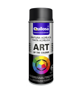 Pintura Acrilica Spray 400 ml Mate Negro Intenso-Bellas Artes-Batallon Manualidades