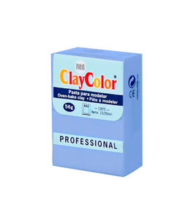 Clay Color Soft 56 gr Azul Grisaceo ( profesional-ClayColor-Batallon Manualidades