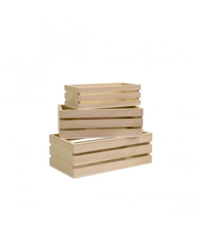 3 Cajas de Madera Natural para Fruta - Artemio-Cajas de madera-Batallon Manualidades