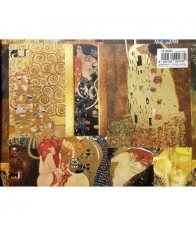 Papel Decoupage 0,70 x 100 m Klimt -Clásico y Escritura-Batallon Manualidades