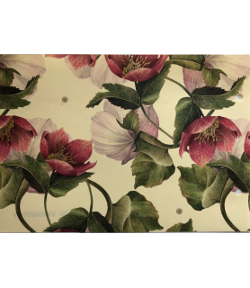 Papel Decoupage 0,70 x 100 m  Violetas -Flores y Plantas-Batallon Manualidades