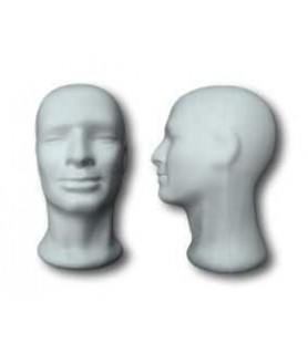 Cabeza Hombre de Porex 20 x 31 cm-Figuras de Porex-Batallon Manualidades