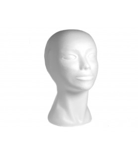Cabeza de Mujer de Porex 16 x 29 cm-Figuras de Porex-Batallon Manualidades
