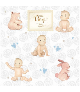 Bloc 8 Hojas 30 x 30 cm Baby Boy World-Bebe / Infantil-Batallon Manualidades