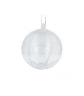 Bola de Plástico Transparente 10 cm-Objetos para Decorar-Batallon Manualidades