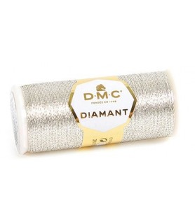 Hilo Metalico Diamant 35 m D.M.C Plata-Hilos-Batallon Manualidades