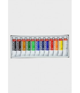 Set de Pintura acrilica de 6 Colores para lienzos y Manualidades Surtido,  75 ml (Paquete de 6)