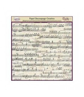 Papel Decoupage Creativo 32 x 31 cm Notas Musicales-Surtido-Batallon Manualidades